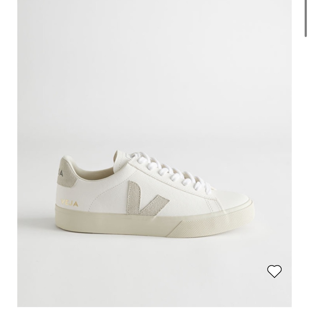 Veja Leather Campo Sneakers, White/Beige